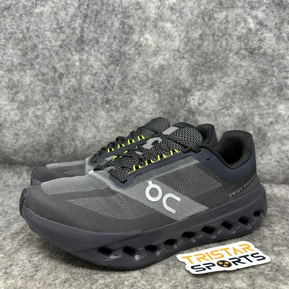 On Cloudsurfer Next Shoes Womens Sz 9.5 Black Gray Running Sneakers 3WE30541242